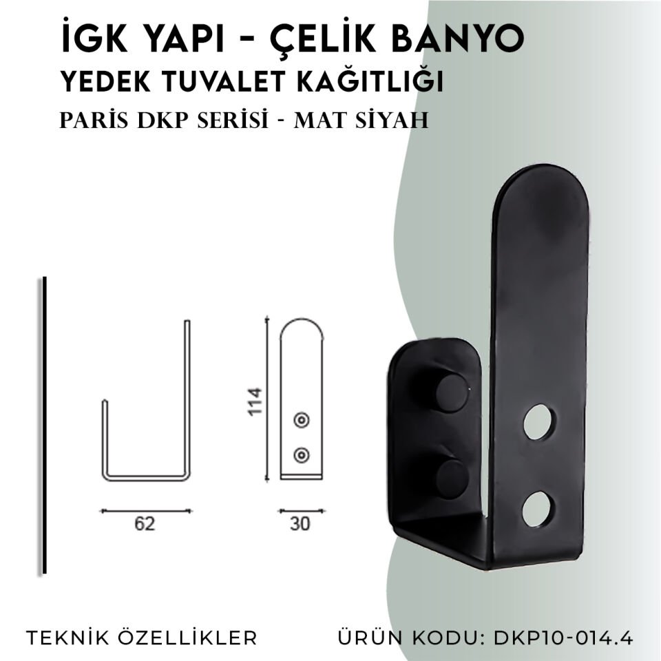 İGK YAPI - Çelik Banyo Paris Yedek Tuvalet Kâğıtlığı (DKP10-014.4)