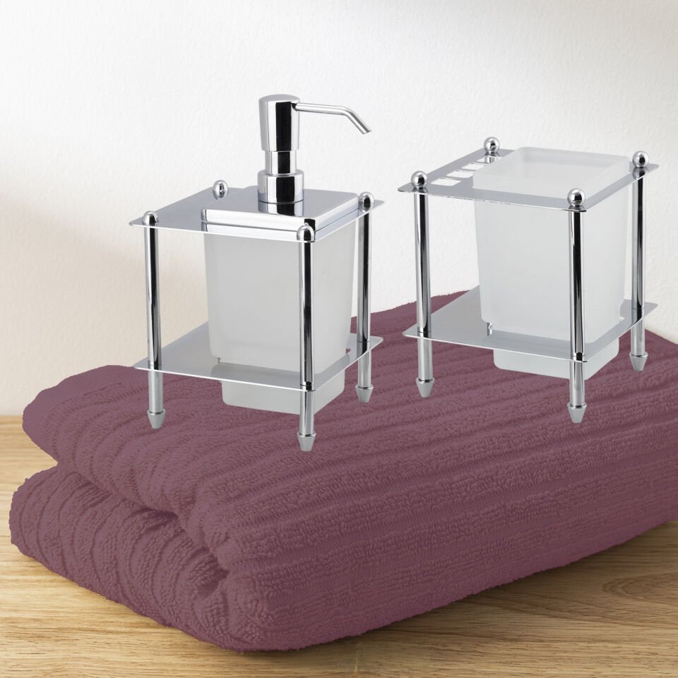 İGK YAPI - Çelik Banyo Vizyon Banyo Aksesuar Seti - 38 (2 Parça)