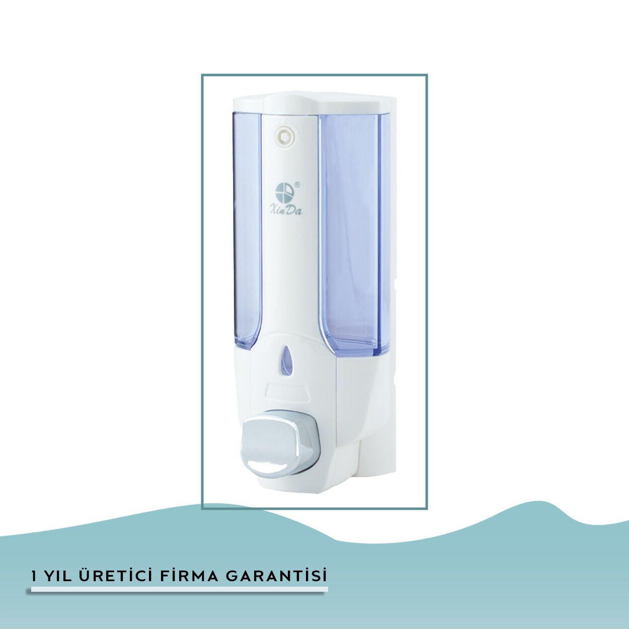 İGK YAPI – XinDa Tekli Butonlu Beyaz Sıvı Sabun Dispanseri (ZYQ138-B)