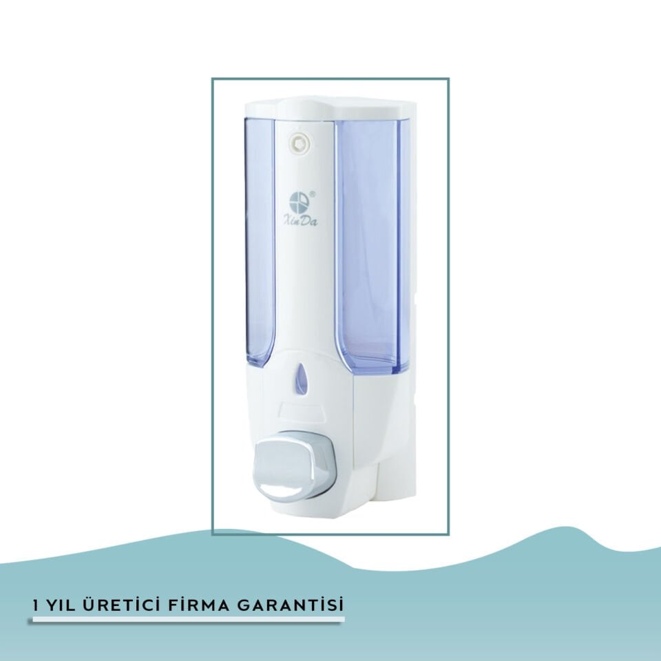 İGK YAPI – XinDa Tekli Butonlu Beyaz Sıvı Sabun Dispanseri (ZYQ138-B)