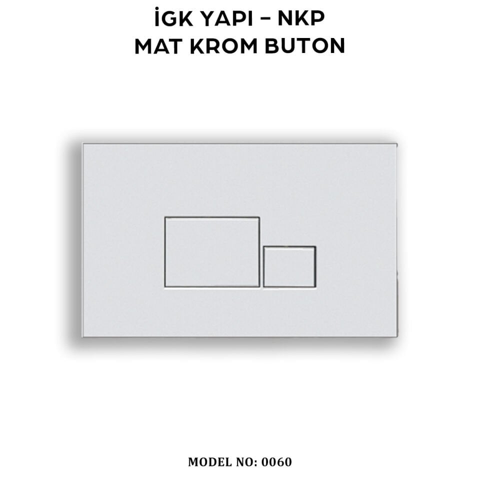 İGK YAPI - NKP 0060 Mat Krom Buton
