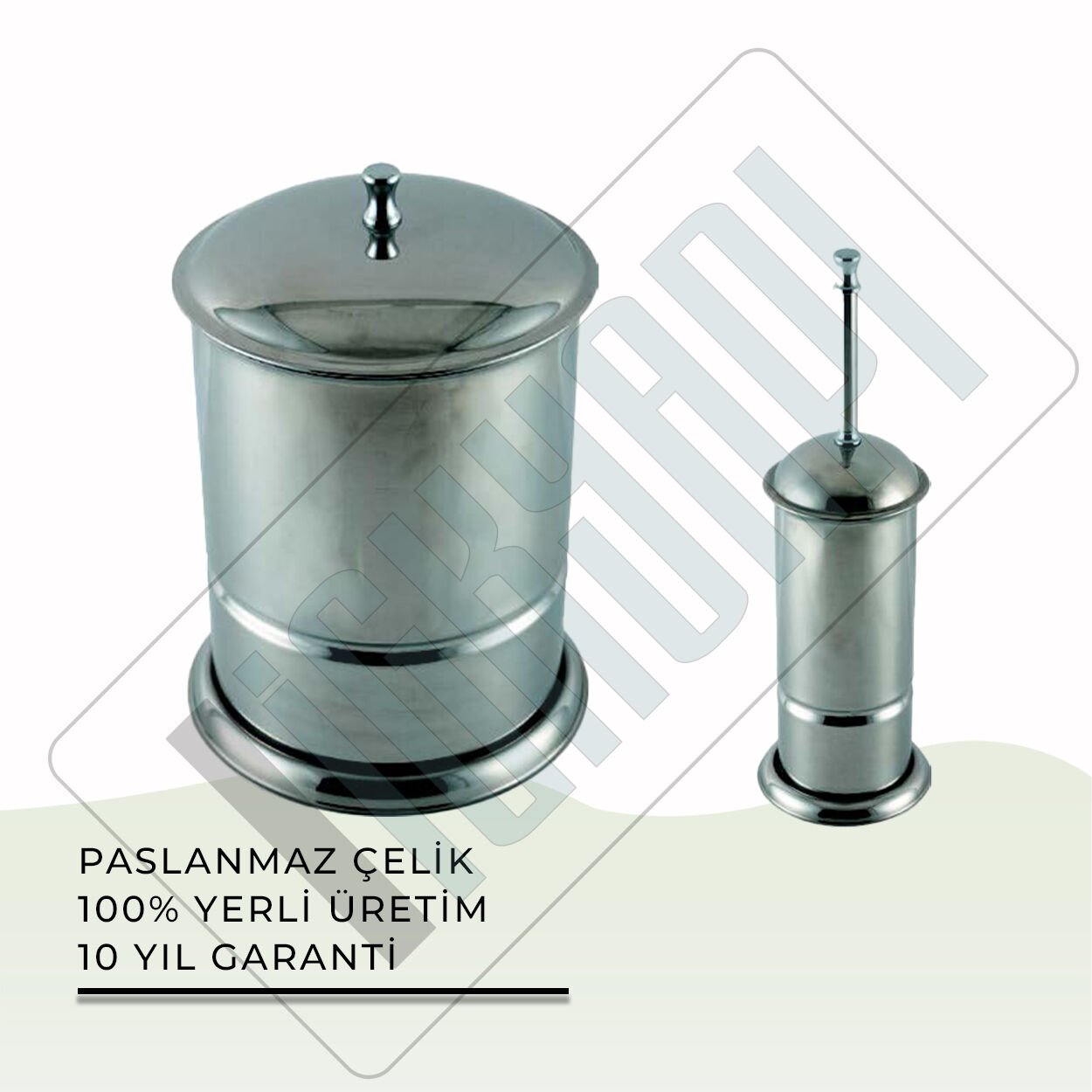 İGK YAPI - Çelik Banyo Cihan Temizlik Seti - 07 (2 Parça)