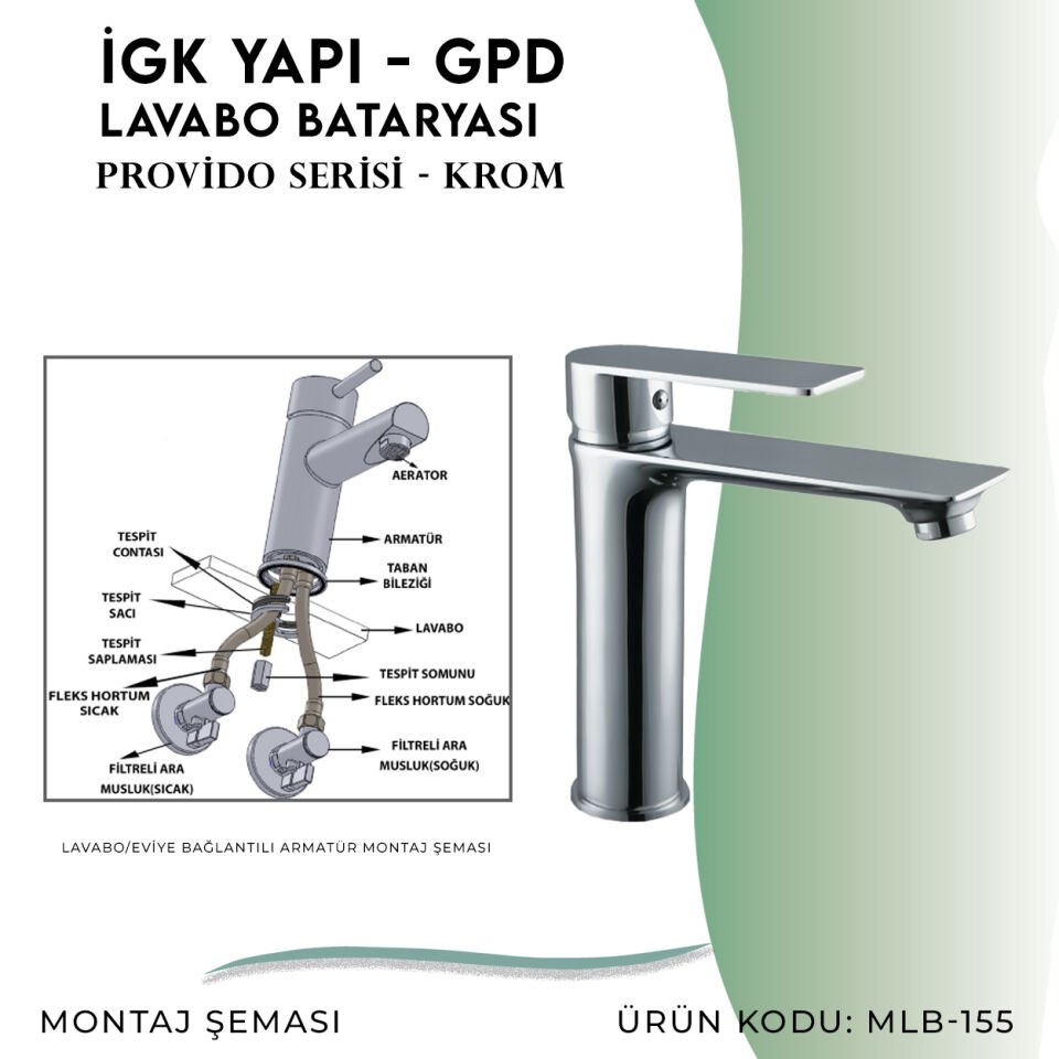 İGK YAPI - GPD Provido Lavabo Bataryası  (MLB155)