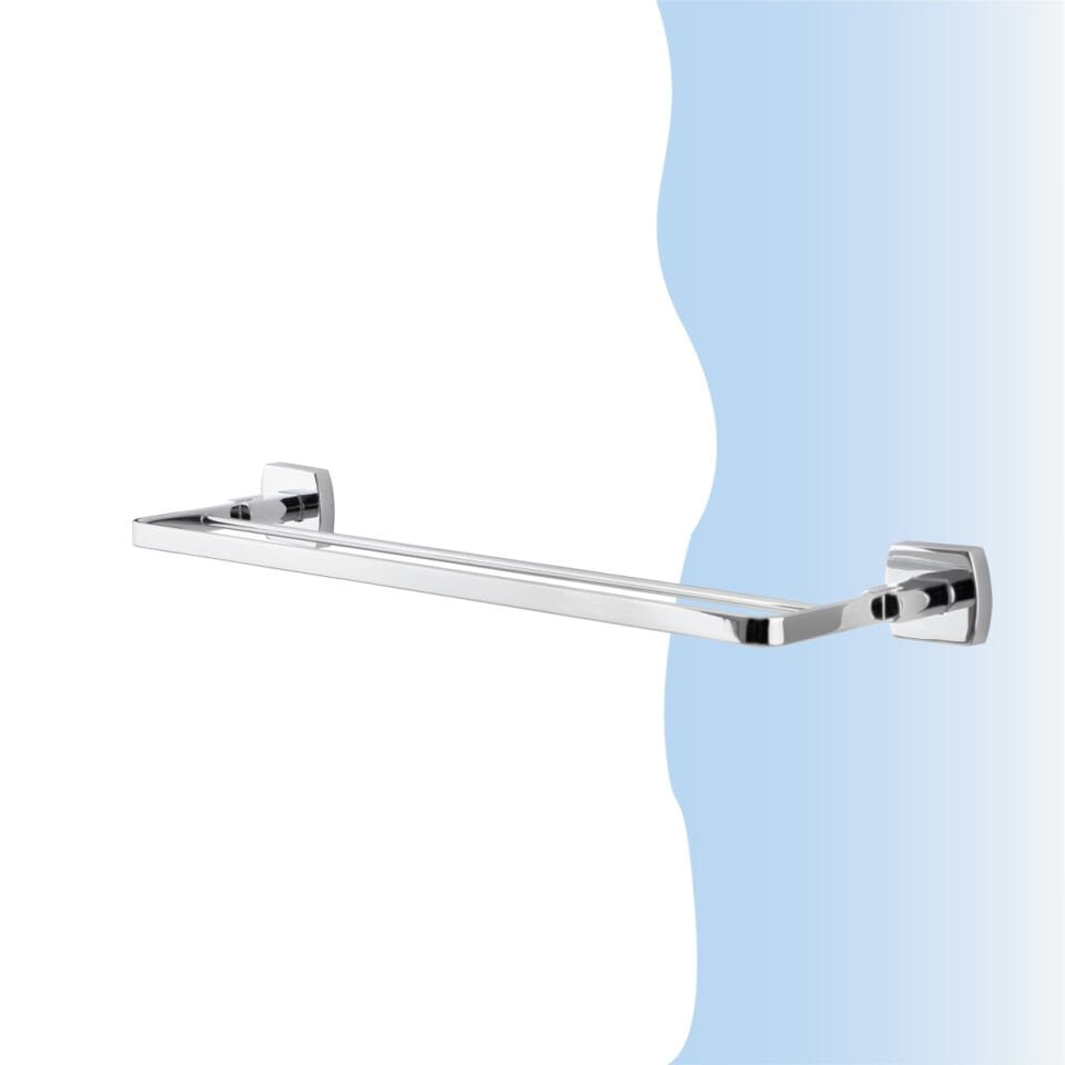 İGK YAPI - Çelik Banyo Milano İkili Uzun Havluluk 50cm (MLN10-020)