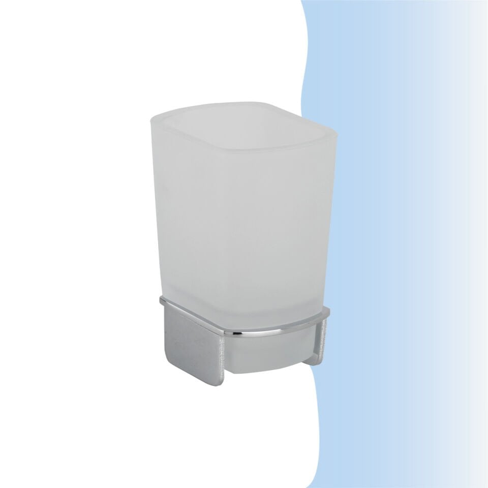 İGK YAPI - Çelik Banyo Milano Set Üstü Diş Fırçalık (MLN10-023)