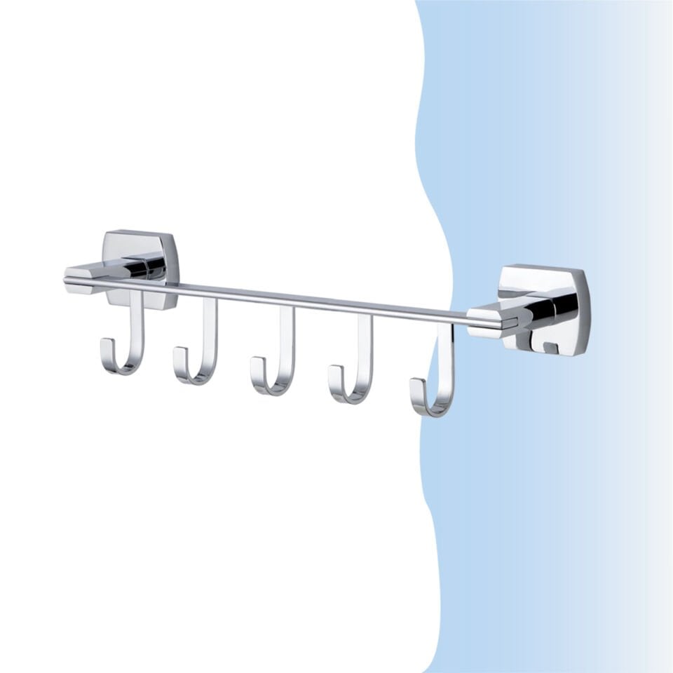 İGK YAPI - Çelik Banyo Milano Beşli Askılık (MLN10-038)