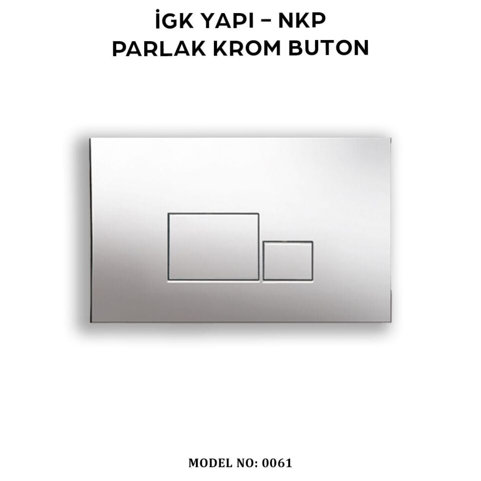 İGK YAPI - NKP 0061 Parlak Krom Buton