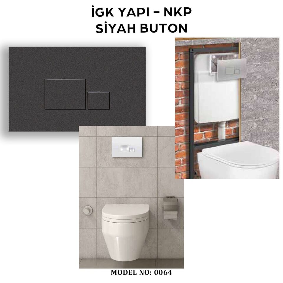 İGK YAPI - NKP 0064 Siyah Buton