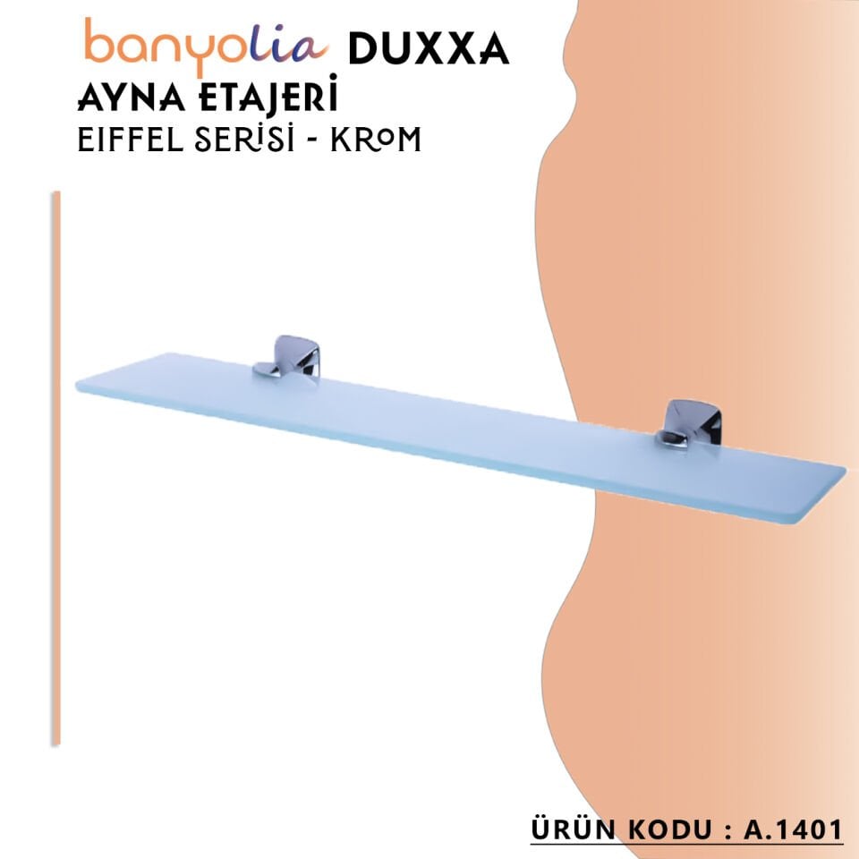 BANYOLİA - Duxxa Eiffel Ayna Etajeri Krom (A.1401)