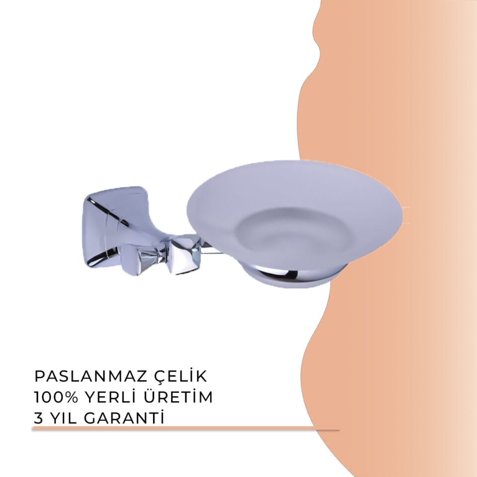 BANYOLİA - Duxxa Eiffel Montajlı Sabunluk Krom (A.1403)