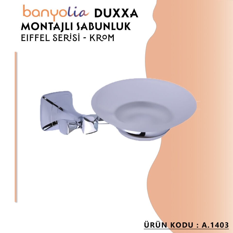 BANYOLİA - Duxxa Eiffel Montajlı Sabunluk Krom (A.1403)