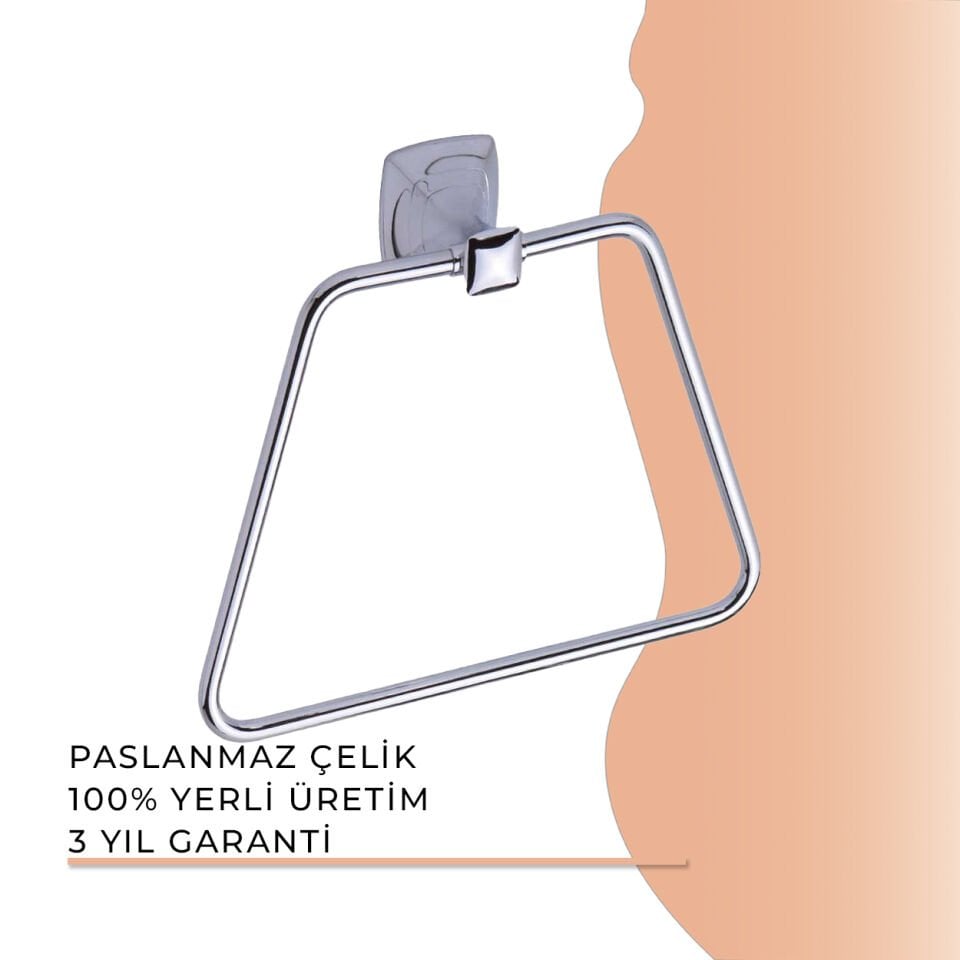 BANYOLİA - Duxxa Eiffel Yuvarlak Havluluk Krom (A.1417)