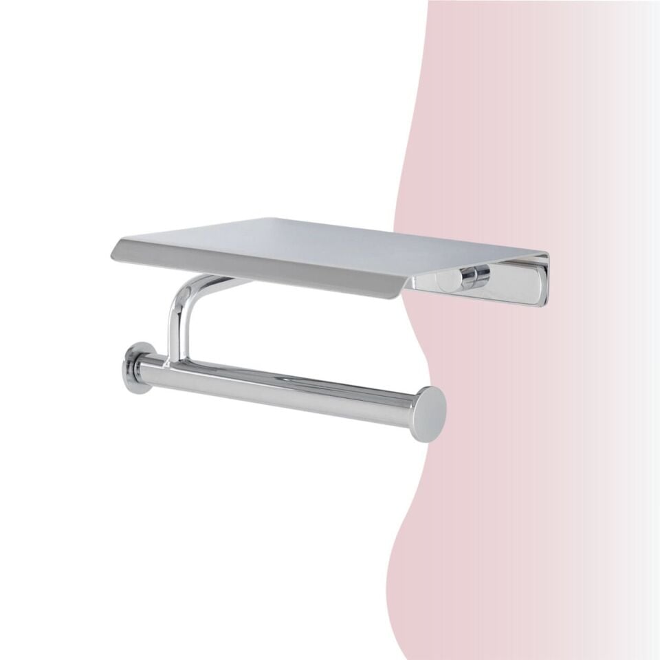 İGK YAPI - Çelik Banyo Vera Kapaklı Tuvalet Kâğıtlığı (VR10-007)