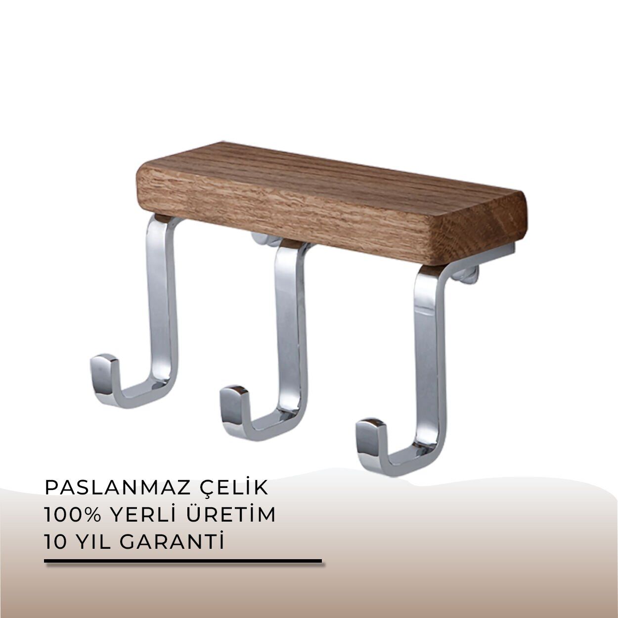 İGK YAPI - Çelik Banyo Selvi Üçlü Askılık (SL10-002)