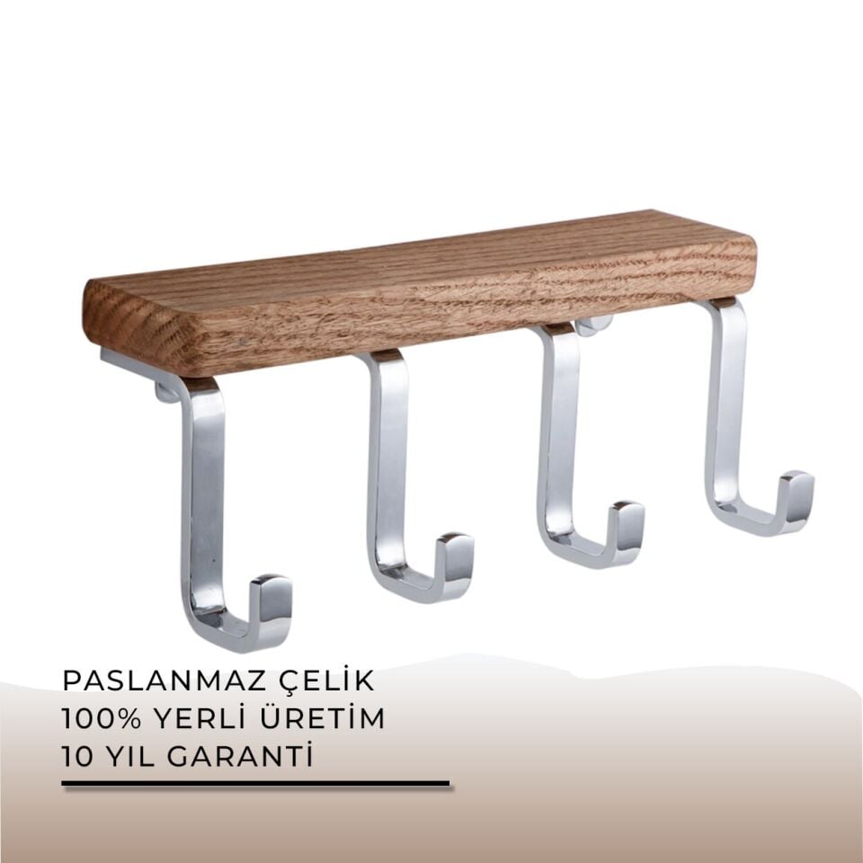 İGK YAPI - Çelik Banyo Selvi Dörtlü Askılık (SL10-003)