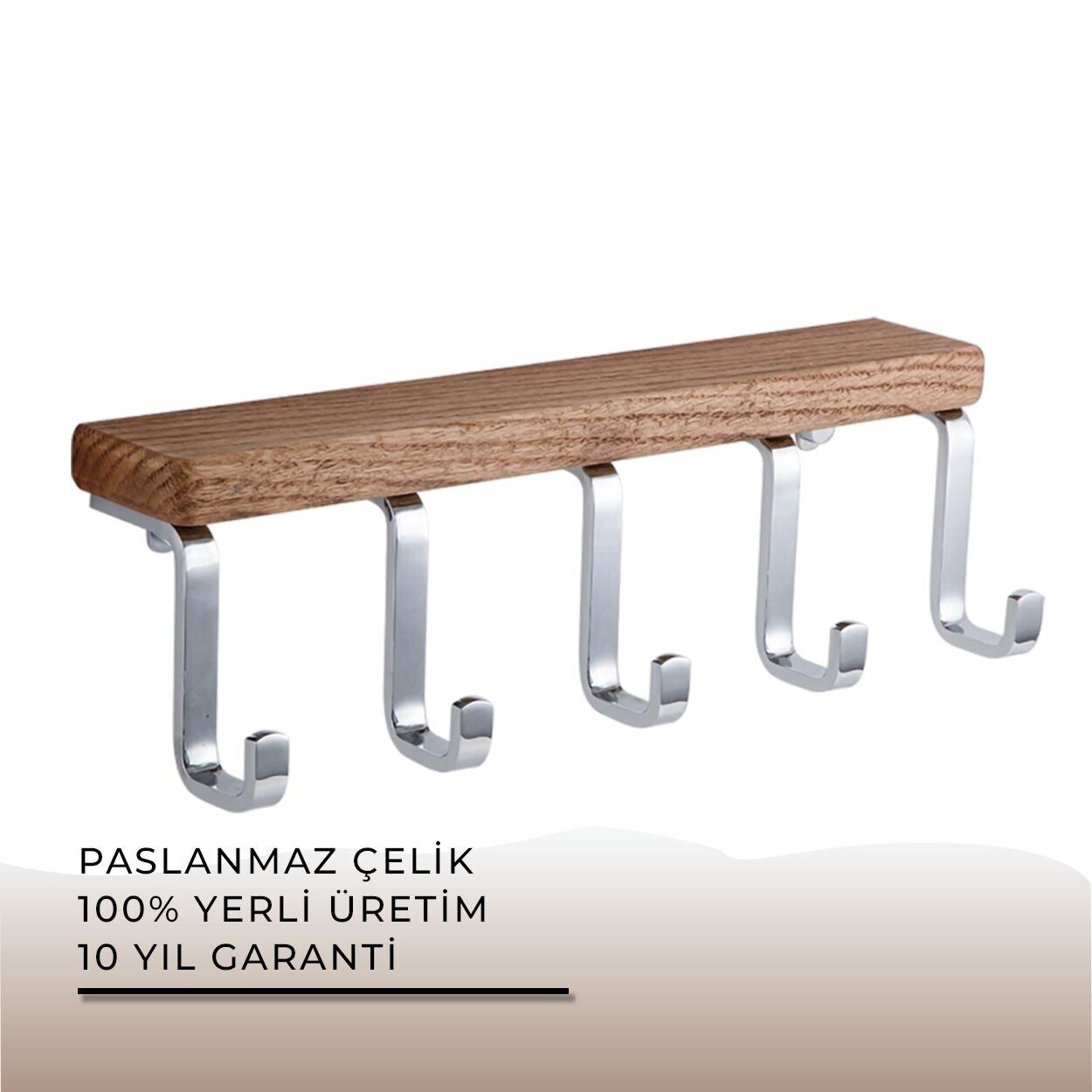 İGK YAPI - Çelik Banyo Selvi Beşli Askılık (SL10-004)