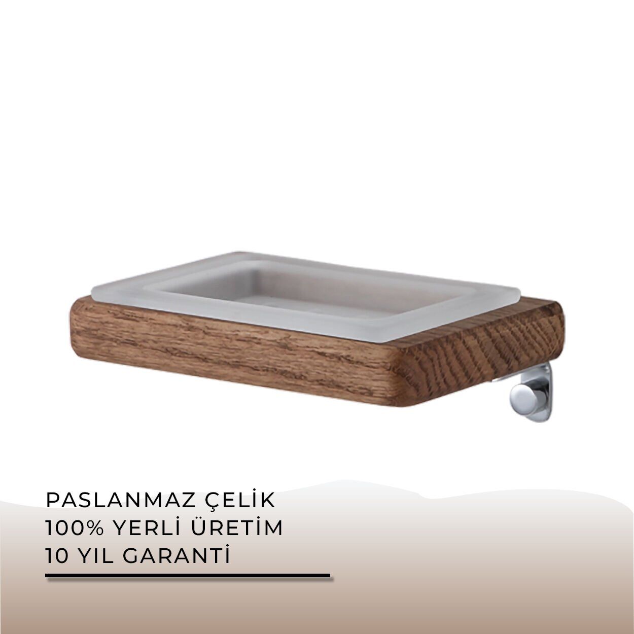 İGK YAPI - Çelik Banyo Selvi Montajlı Sabunluk (SL10-005)