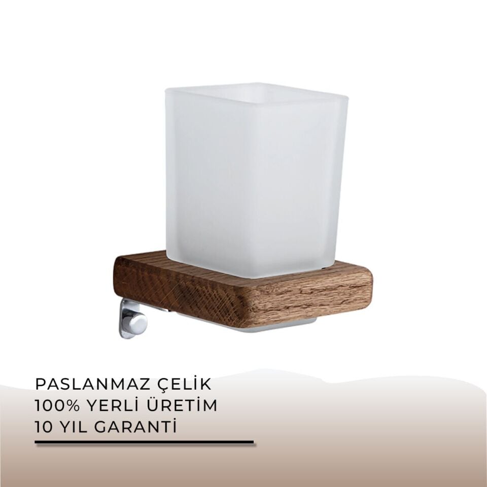 İGK YAPI - Çelik Banyo Selvi Montajlı Diş Fırçalık (SL10-006)
