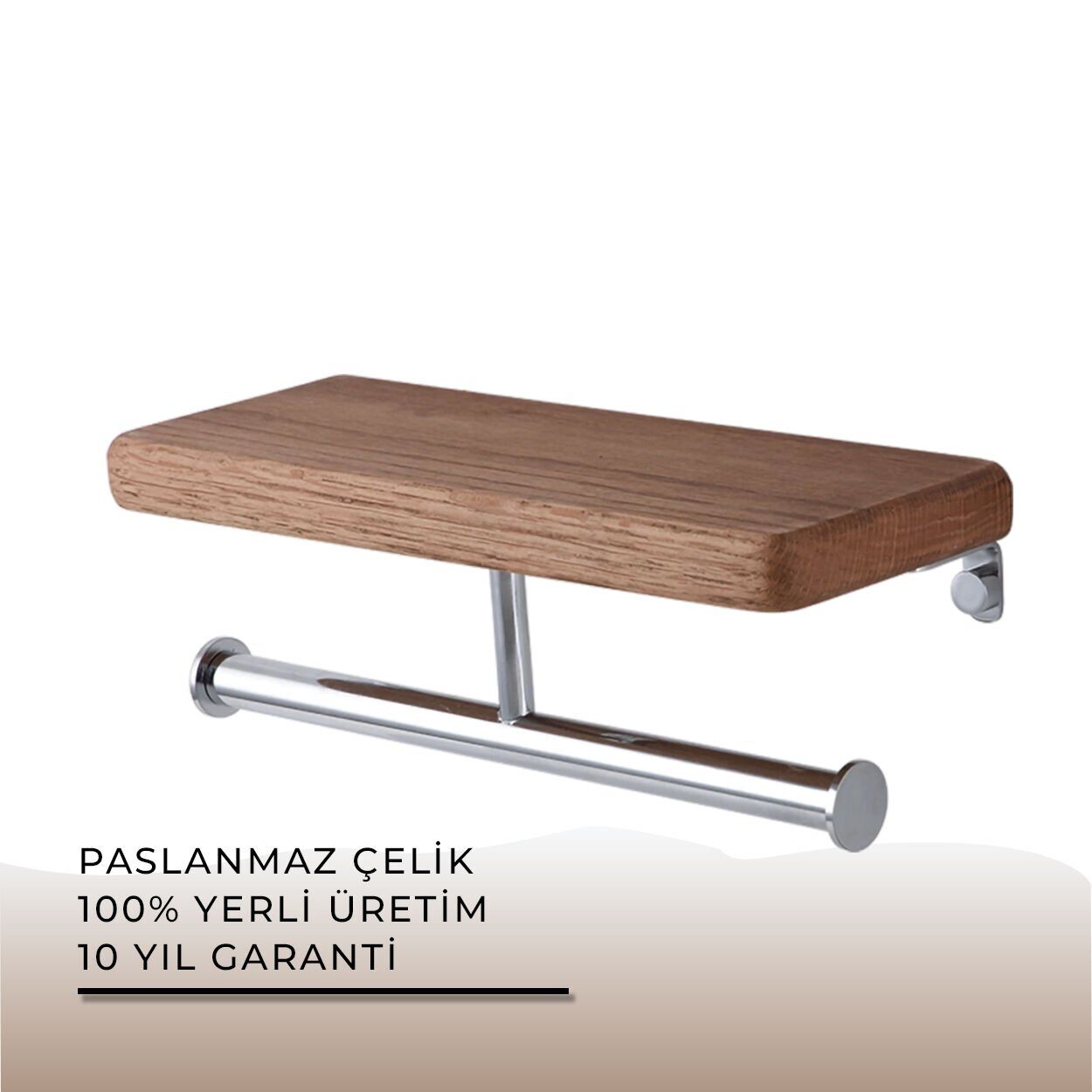 İGK YAPI - Çelik Banyo Selvi İkili Tuvalet Kağıtlığı (SL10-011)