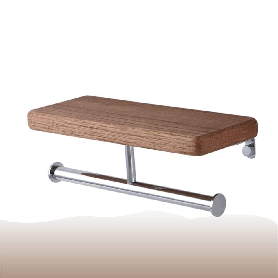 İGK YAPI - Çelik Banyo Selvi İkili Tuvalet Kağıtlığı (SL10-011)