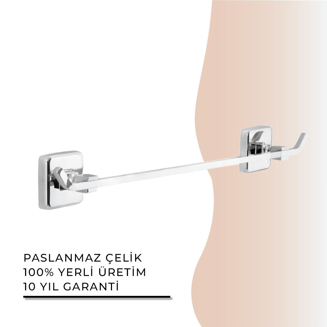 İGK YAPI - Çelik Banyo Kumru Uzun Havluluk 50cm (KU10-006)