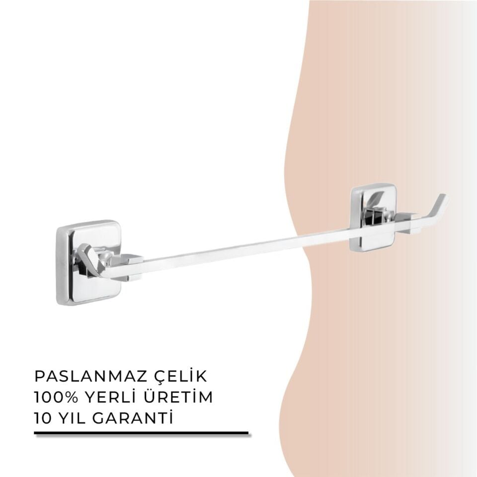 İGK YAPI - Çelik Banyo Kumru Uzun Havluluk 50cm (KU10-006)