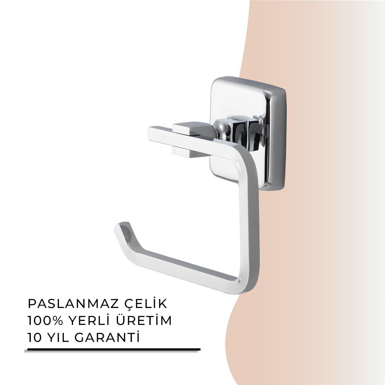 İGK YAPI - Çelik Banyo Kumru Açık Tuvalet Kâğıtlığı (KU10-007)