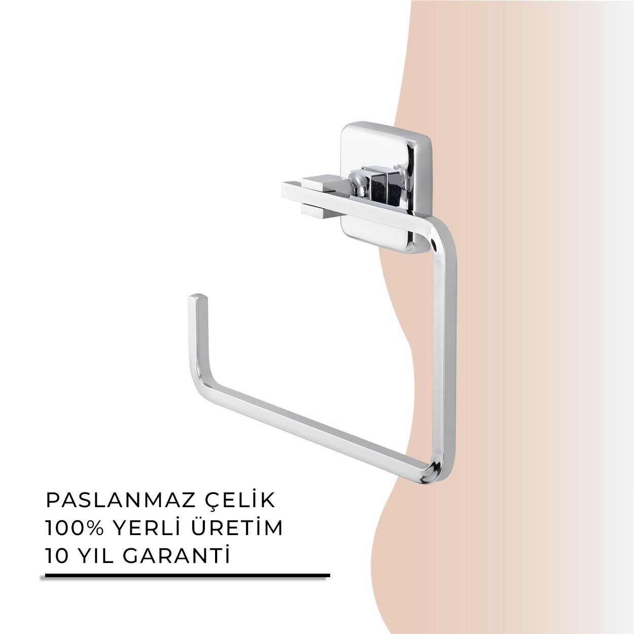 İGK YAPI - Çelik Banyo Kumru Kare Havluluk (KU10-008)