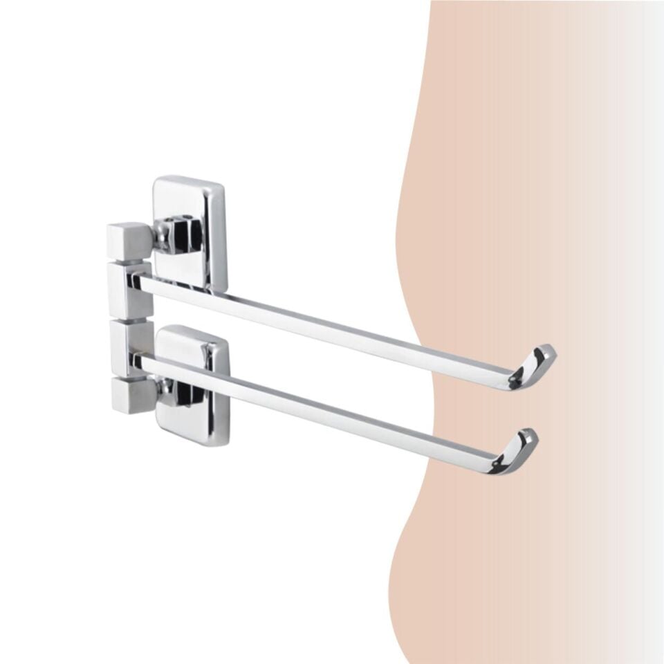 İGK YAPI - Çelik Banyo Kumru İkili Döner Havluluk (KU10-014)