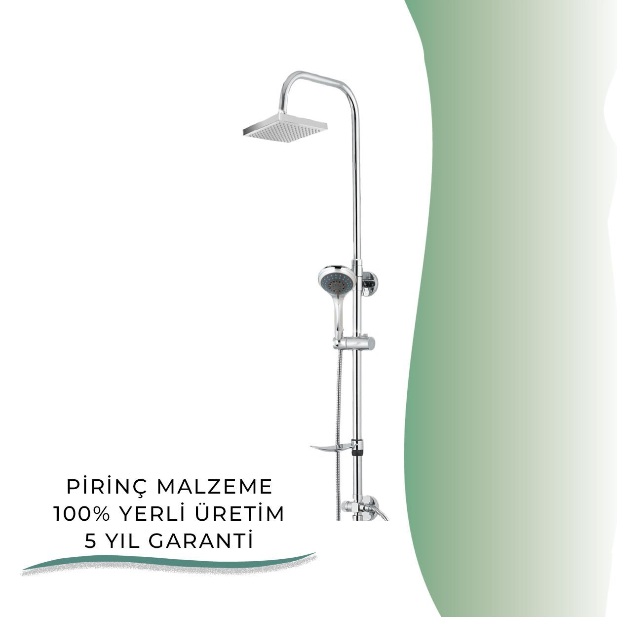 BANYOLİA - GPD Duş Seti (5 Fonksiyonlu El Duşu +250x250)  (DST24)