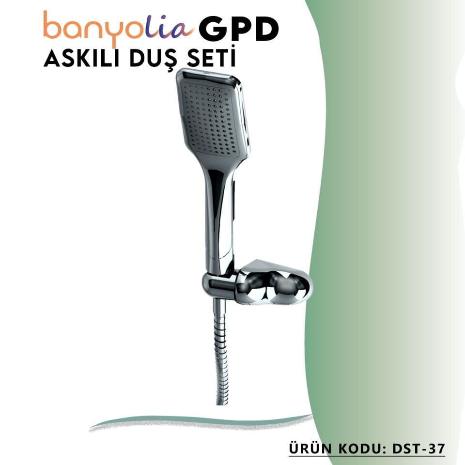 BANYOLİA - GPD Askılı Duş Seti (Tek Fonksiyonlu 80x125)  (DST37)