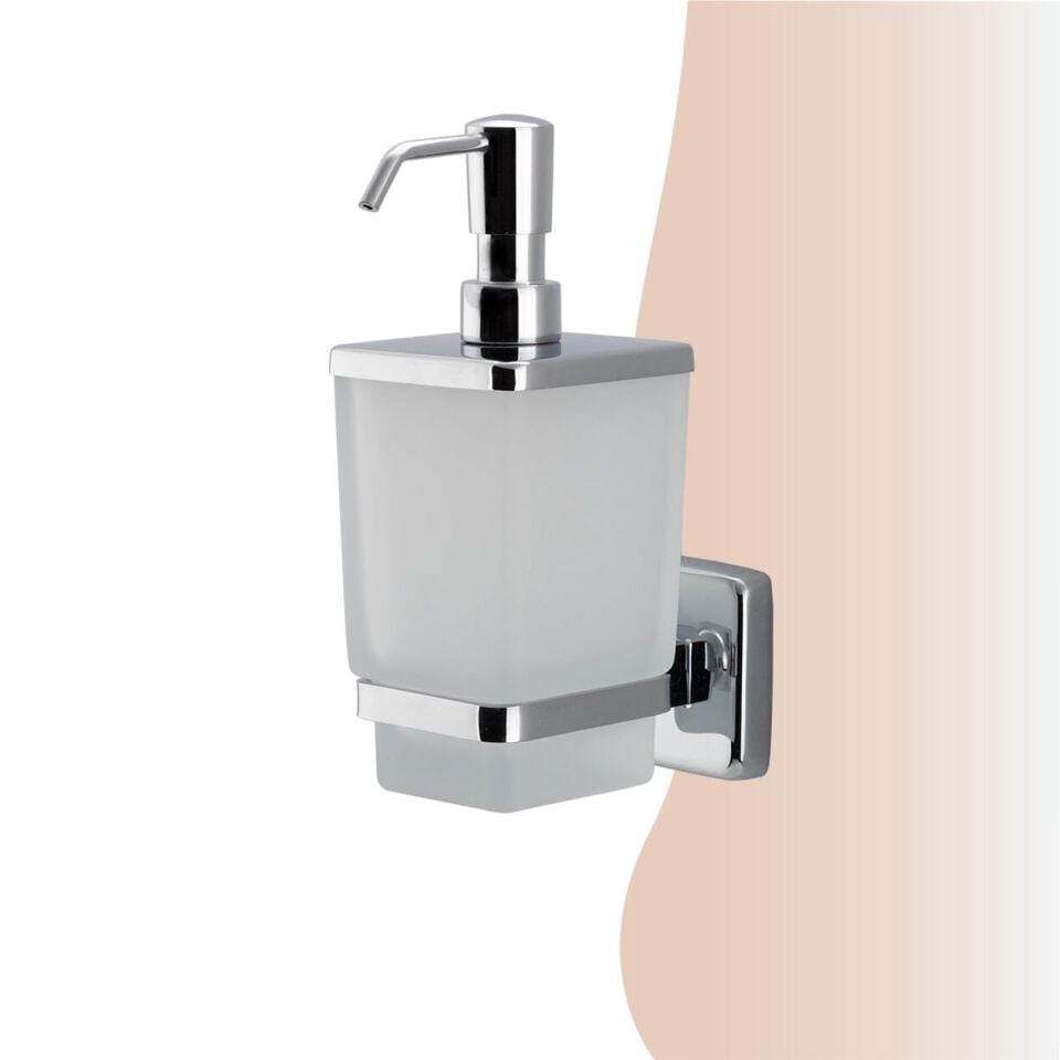 İGK YAPI - Çelik Banyo Kumru Montajlı Sıvı Sabunluk (KU10-017)