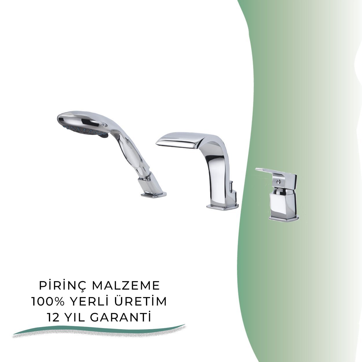 BANYOLİA - GPD Atros Ankastre Küvet Bataryası (3 Delikli)  (MAK65)