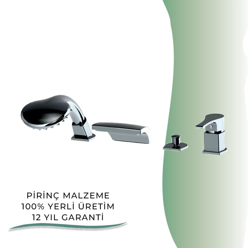 BANYOLİA - GPD Atros Ankastre Küvet Bataryası (4 Delikli)  (MAK66)