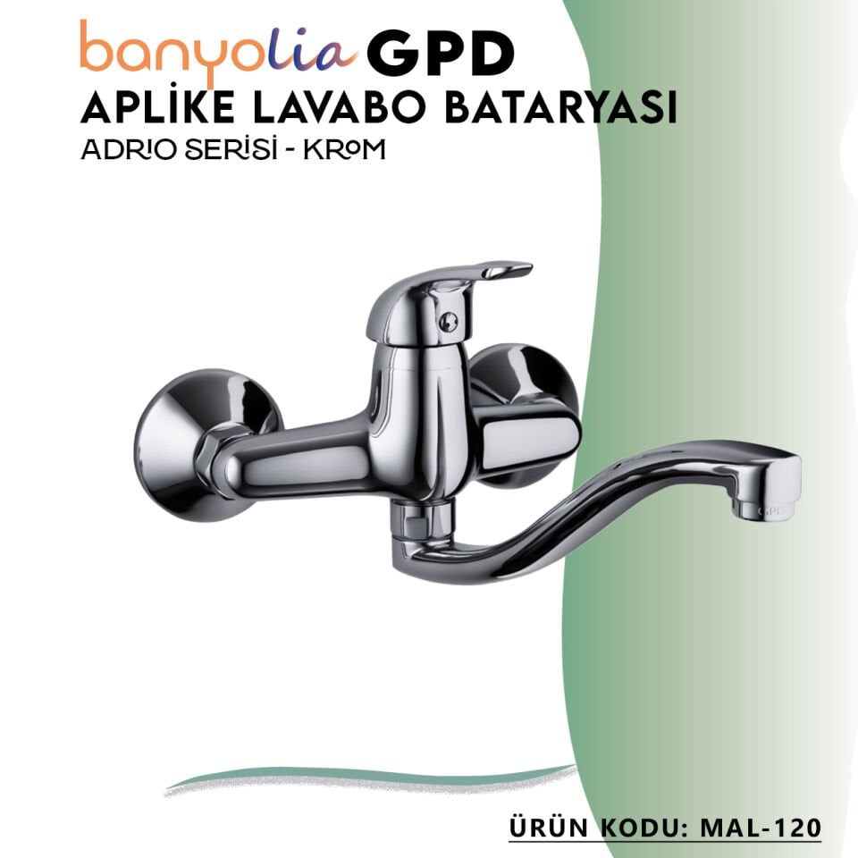 BANYOLİA - GPD Adrio Aplike Lavabo Bataryası  (MAL120)