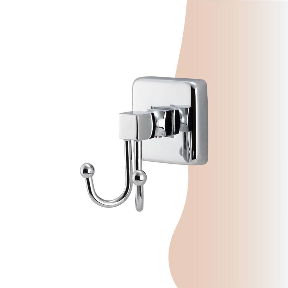 İGK YAPI - Çelik Banyo Kumru İkili Bornozluk (KU10-054)