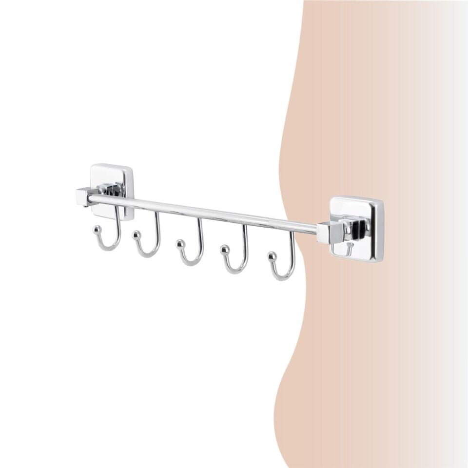 İGK YAPI - Çelik Banyo Kumru Beşli Askılık (KU10-058)