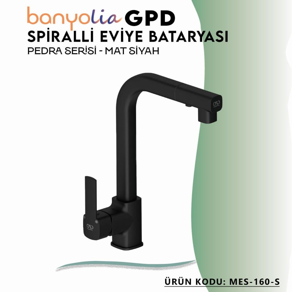 BANYOLİA - GPD S Pedra Spiralli Eviye Bataryası  (MES160-S)