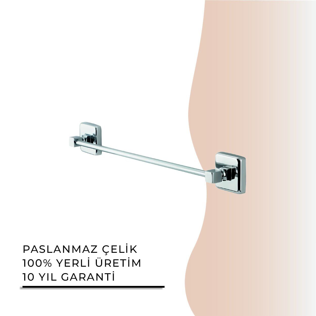 İGK YAPI - Çelik Banyo Kumru Uzun Havluluk 50cm (KU10-061)