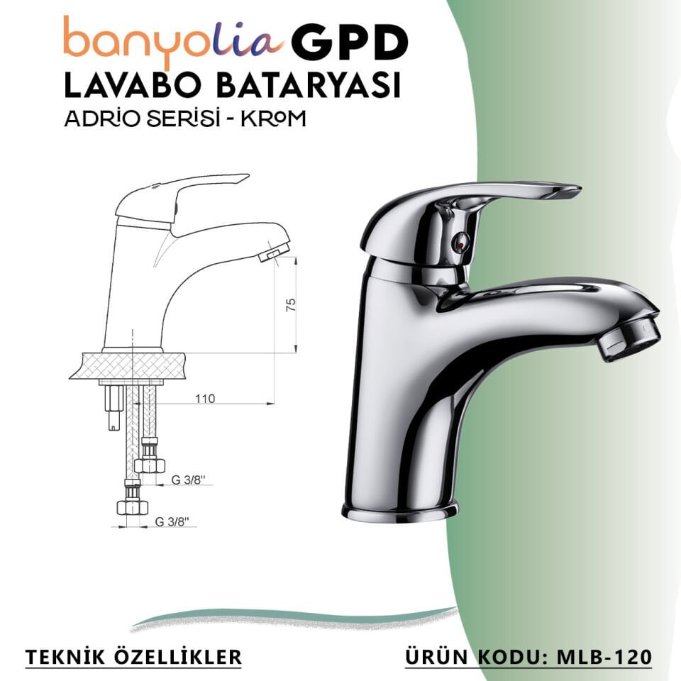 BANYOLİA - GPD Adrio Lavabo Bataryası  (MLB120)