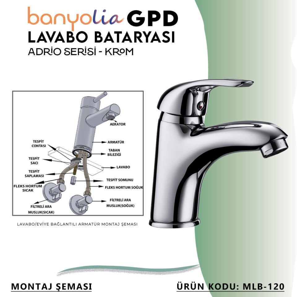BANYOLİA - GPD Adrio Lavabo Bataryası  (MLB120)