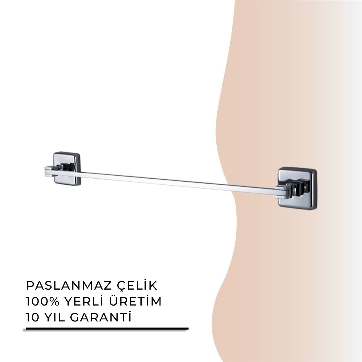 İGK YAPI - Çelik Banyo Kumru Uzun Havluluk 50cm (KU10-068)