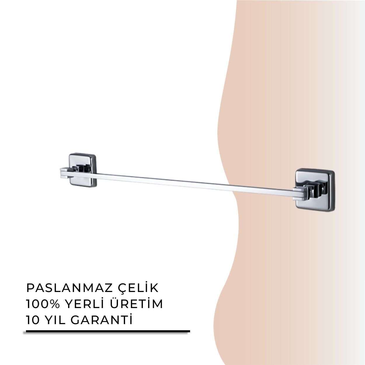 İGK YAPI - Çelik Banyo Kumru Uzun Havluluk 60cm (KU10-069)