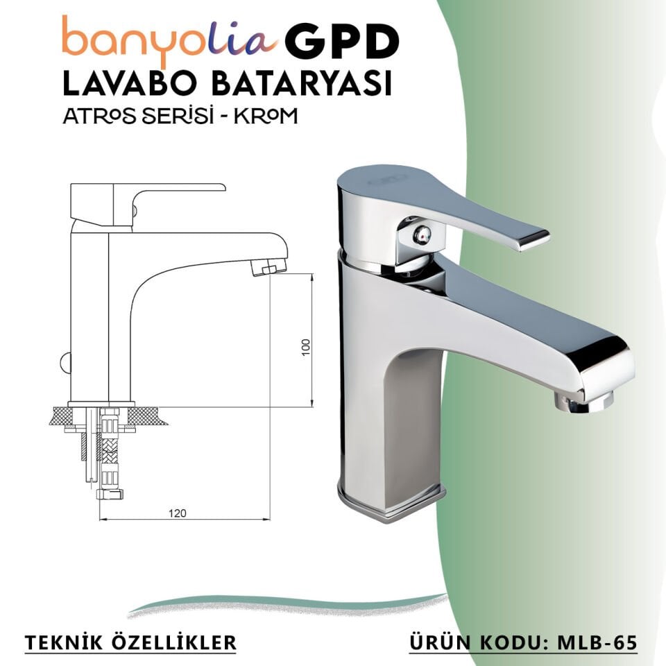 BANYOLİA - GPD Atros Lavabo Bataryası  (MLB65)