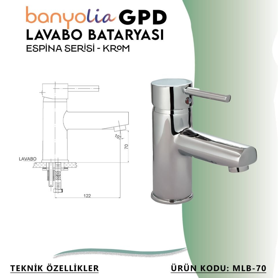 BANYOLİA - GPD Espina Lavabo Bataryası  (MLB70)