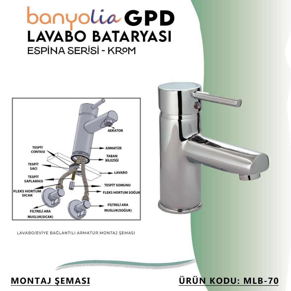 BANYOLİA - GPD Espina Lavabo Bataryası  (MLB70)