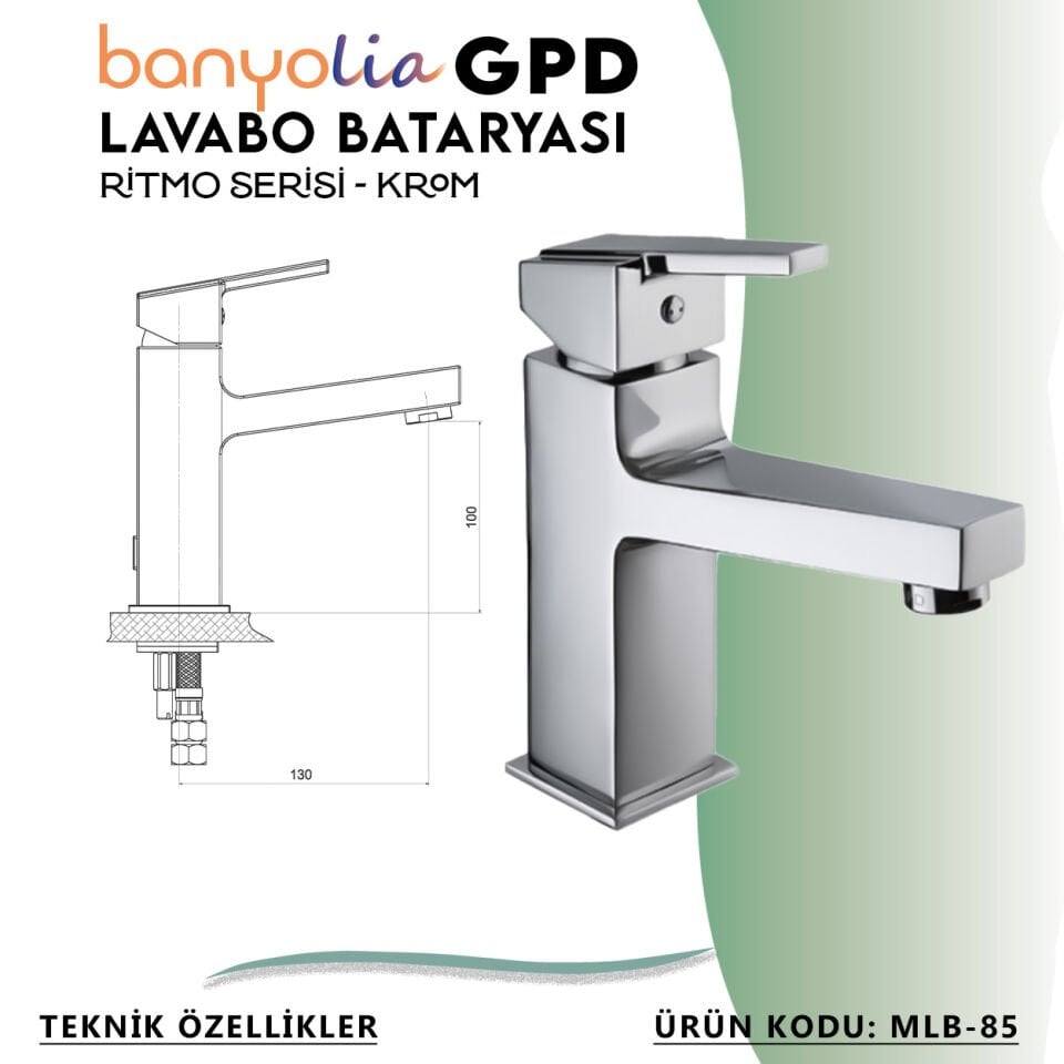 BANYOLİA - GPD Ritmo Lavabo Bataryası  (MLB85)