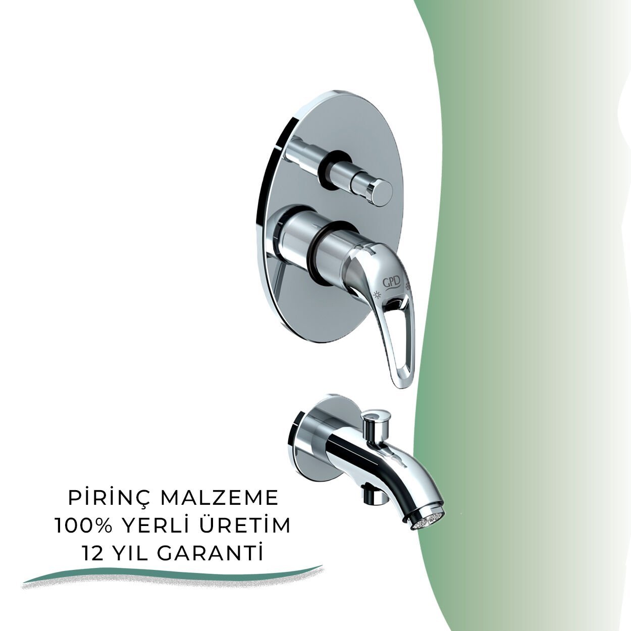 BANYOLİA - GPD Adrio Tam Ankastre Banyo Bataryası  (MTA120)