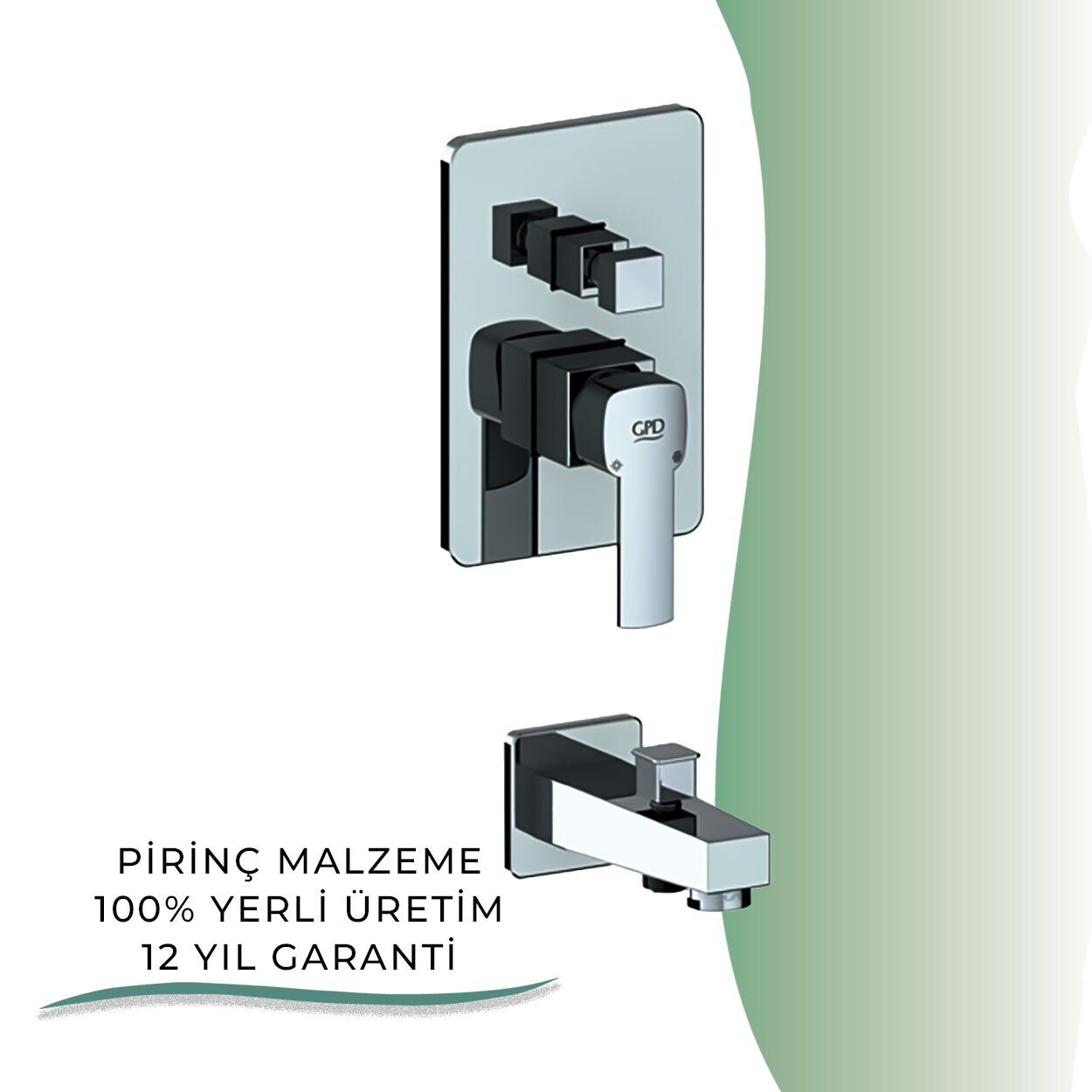 BANYOLİA - GPD Pedra Tam Ankastre Banyo Bataryası  (MTA160)