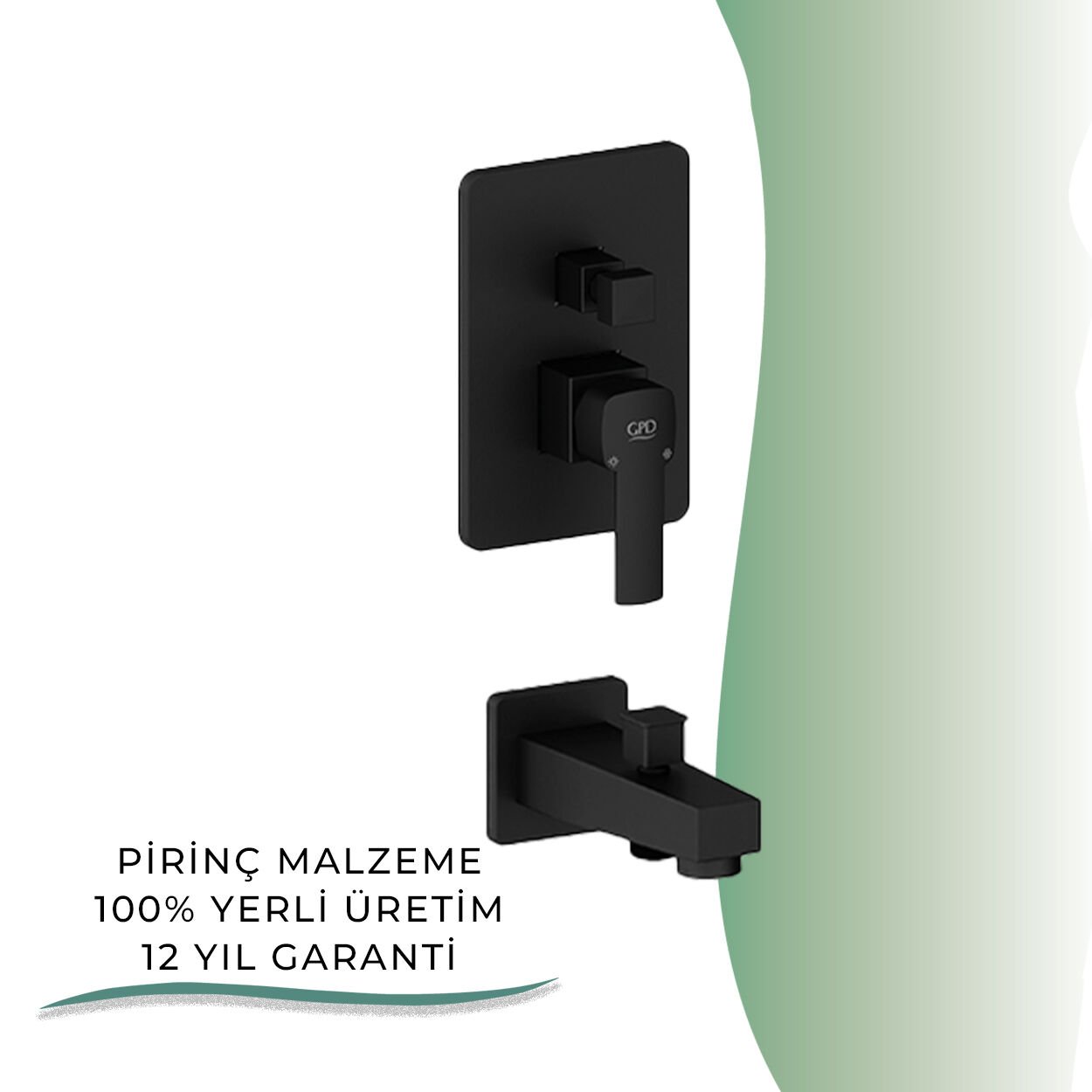 BANYOLİA - GPD S Pedra Tam Ankastre Banyo Bataryası  (MTA160-S)